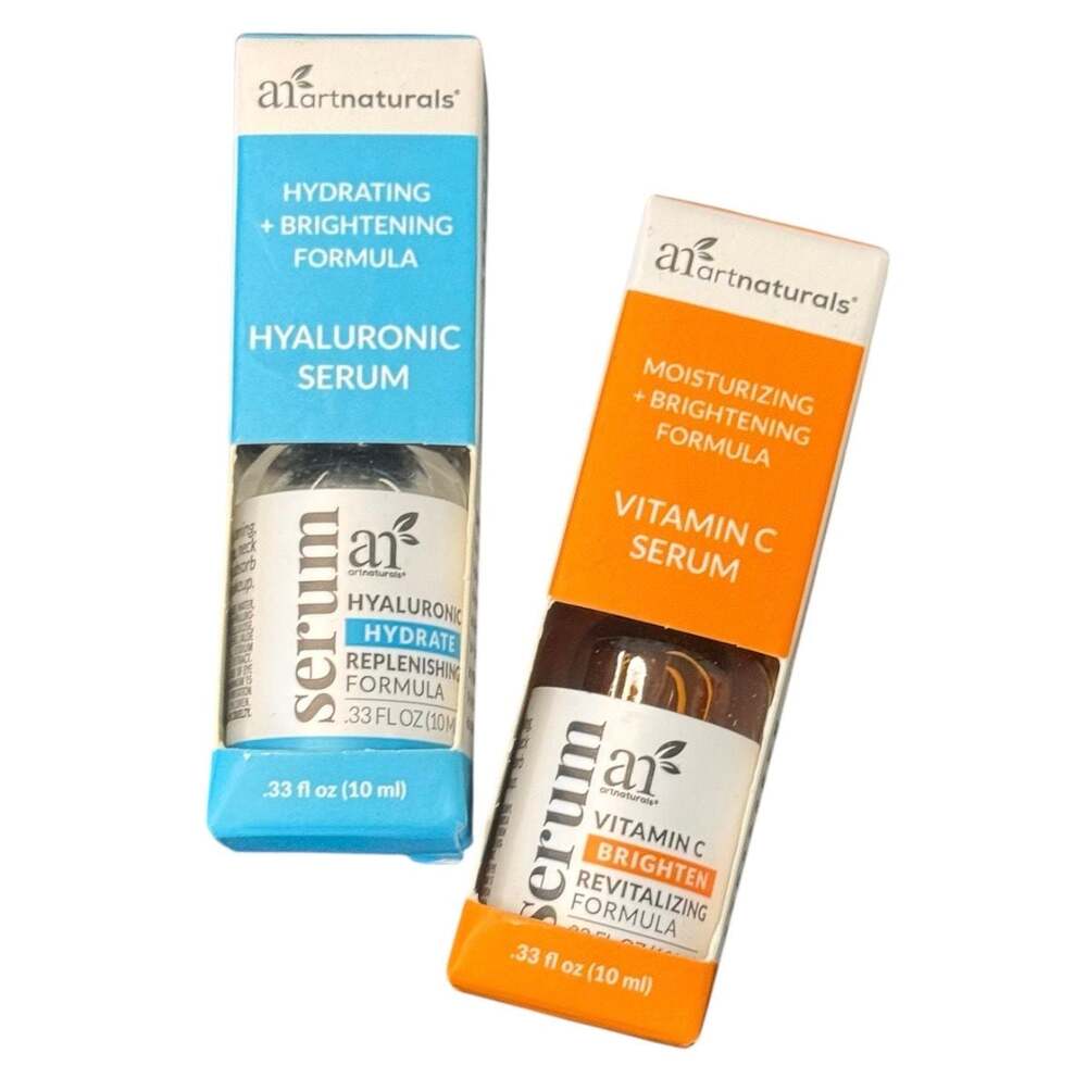 Artnaturals Hyaluronic Serum and Vitamin C Serum Set (2 x 0.33 fl oz / 10 ml)